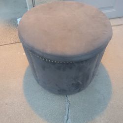 Velvet Tufted Storage Ottoman