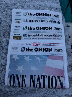 The Onion Newspapers 3x