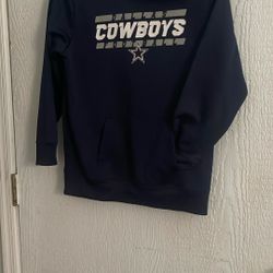 BOYS DALLAS COWBOY’S SWEATSHIRT SIZE  XL WITH HOODIE