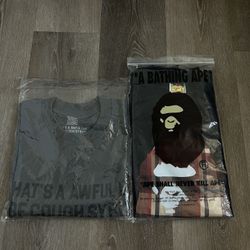 Awful Lot of Cough Syrup & Bape Tees