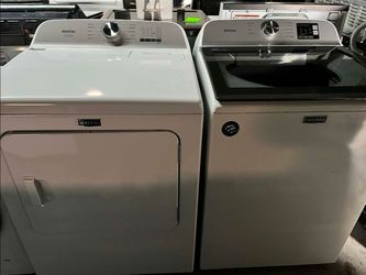 Maytag Smart Top Load Washer With Extra Power - 5.3 Cu. Ft. Dryer 7.4 cu. ft. Smart Electric.