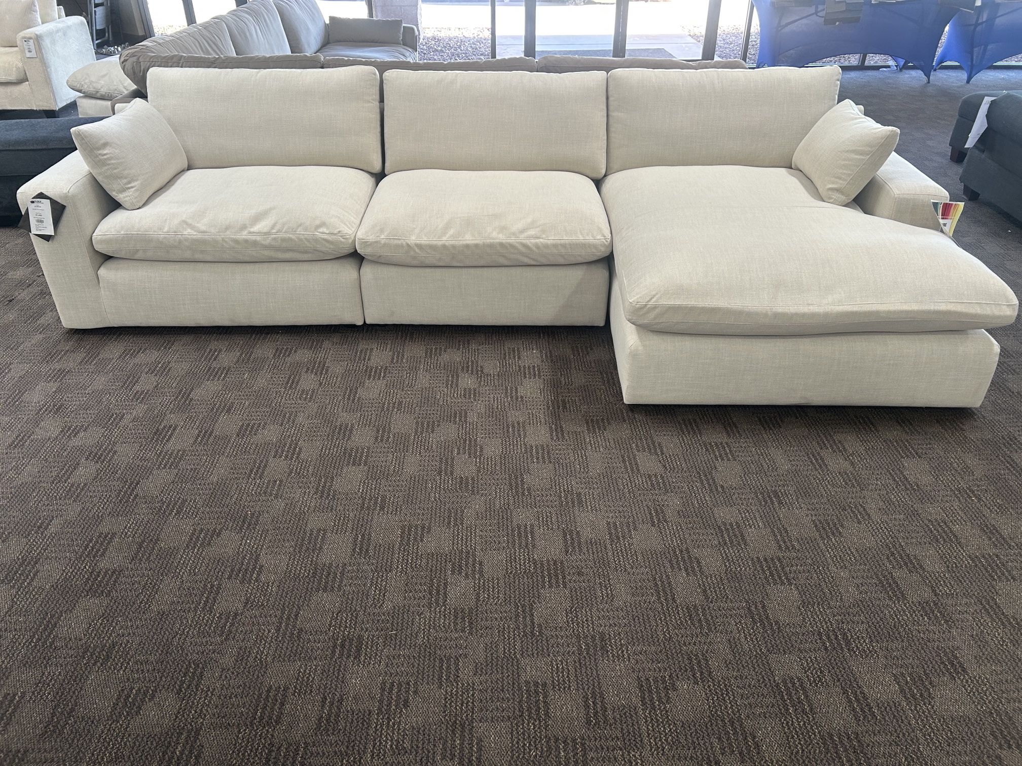 Feather Filled Cloud Couch Sectional