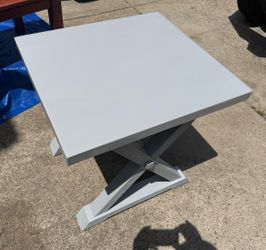 Rustic X-Trestle Accent table