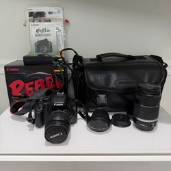 Canon T2i / 550D DSLR Camera w/ EF-S 18-55mm Lens Starter Kit Canon EOS Rebel T2i 18MP DSLR Camera + EF-S 18-55mm Lens Starter Kit - Tested & Working