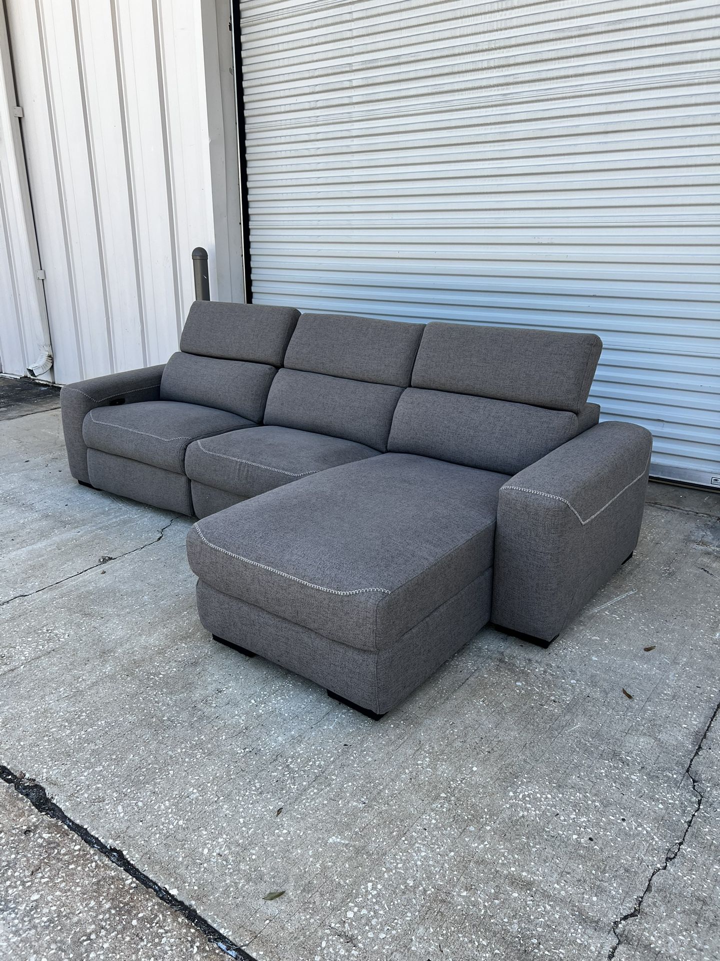 Grey Reclining Couch