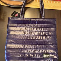 Purple Purse Leenie Brand Purple Tote Bag/Purse