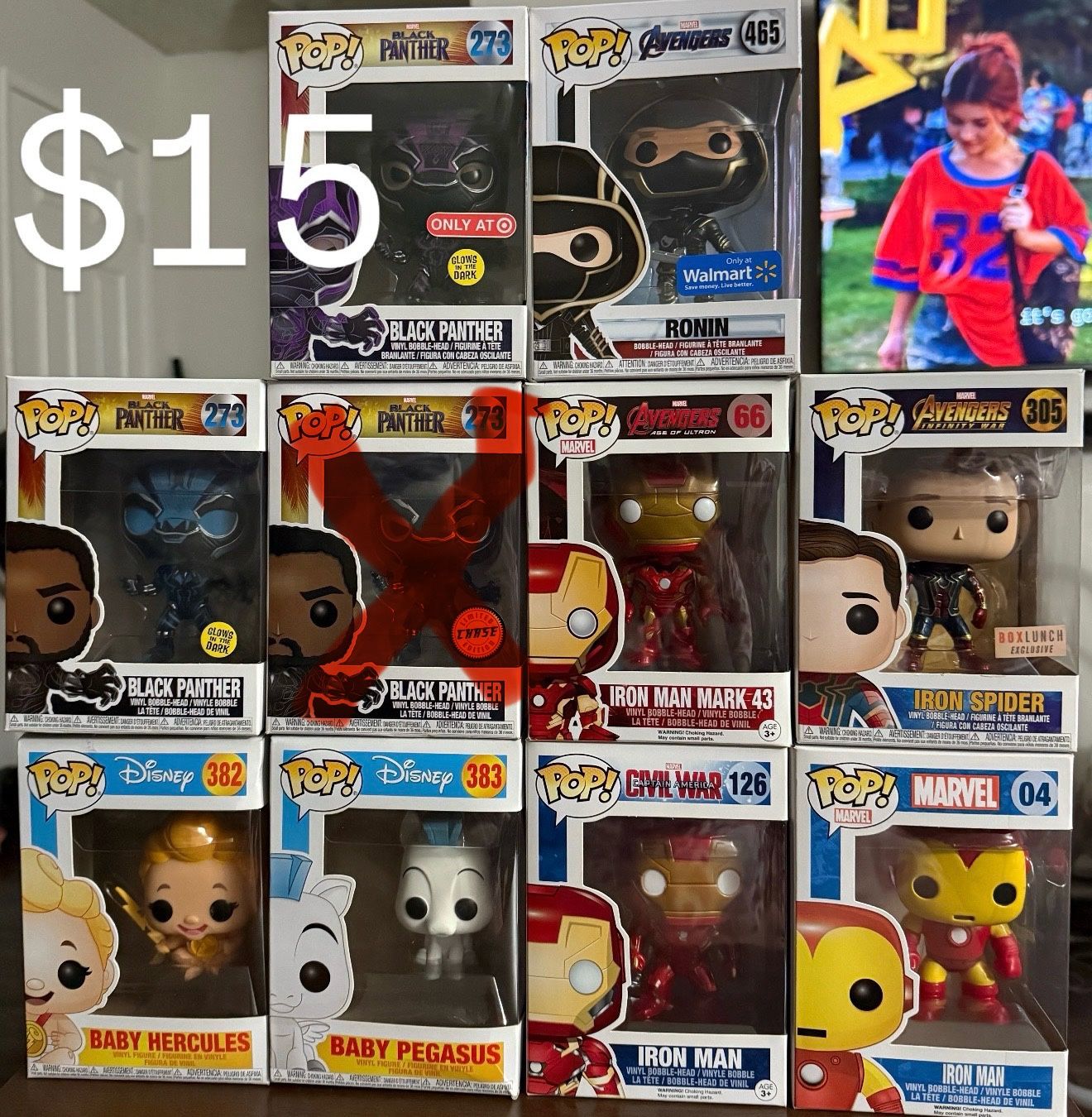 Funko Pops For Sale $15 /ea