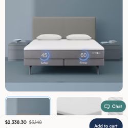 Sleep Number P5 King Size Bed- Integrated Base 