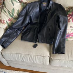 Harley Davidson Leather Jacket And Assorted Shirts 