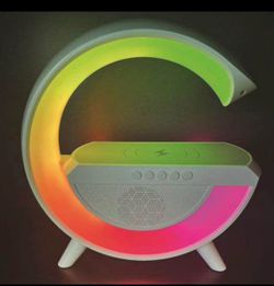 RGB LED Bluetooth Speaker with Wireless Charger