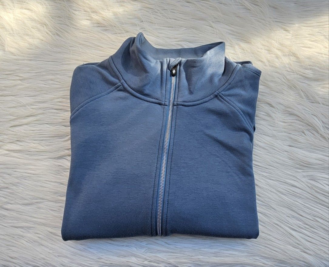 Sketchers Dark Teal Full Zip Up Jacket Sweatshirt Size XXL