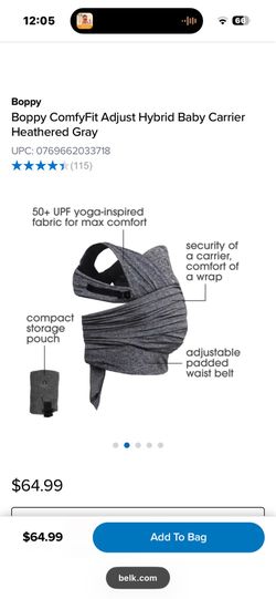 Boppy Comfy Fit Baby Carrier