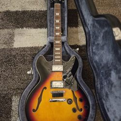 335 HH Gibson Style Firefly Hollow Body Electric Guitar 