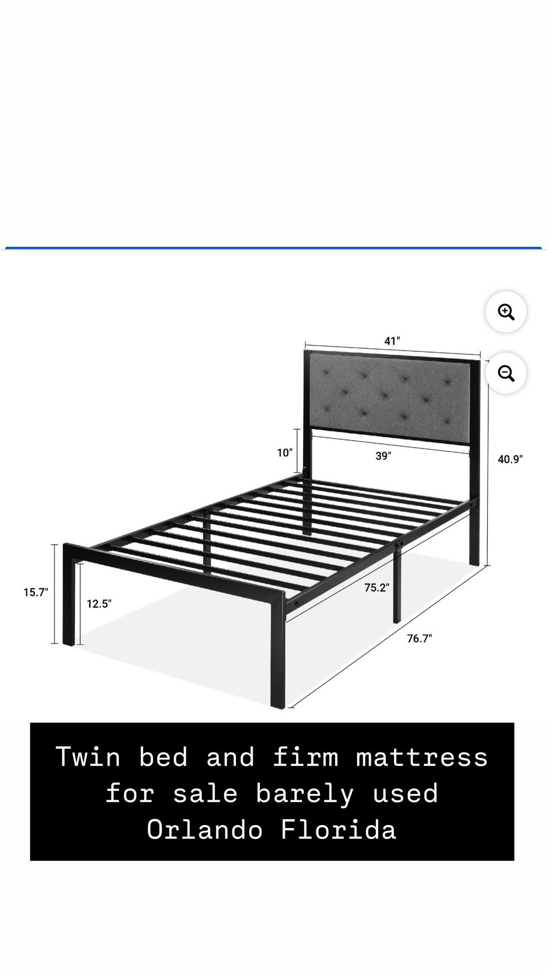 Twin Bed Frame And Mattress