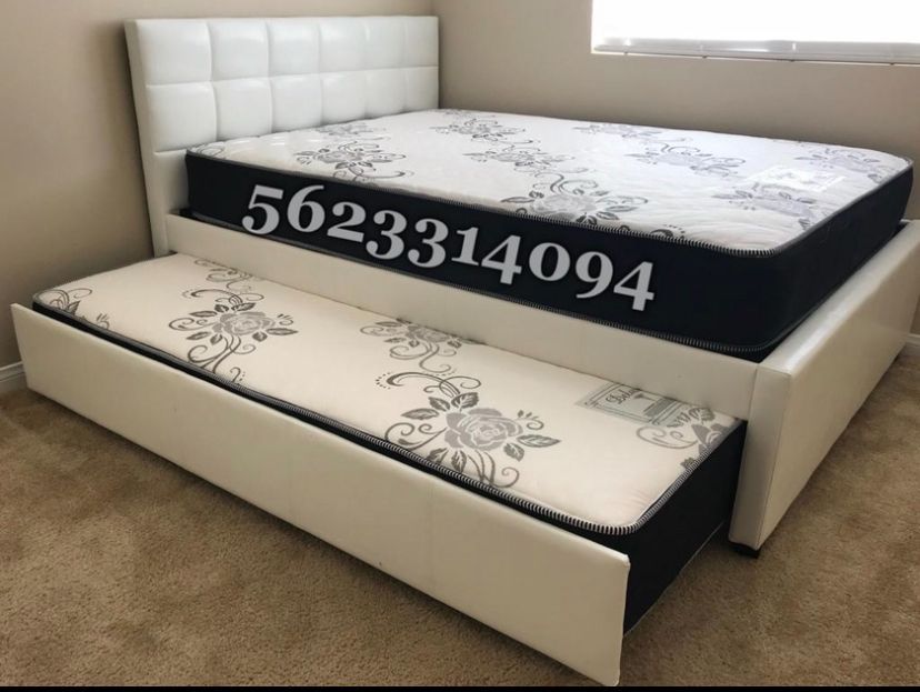 👉🏽👉 Full/Twin Trundle New Beds With Both Mattresses Included