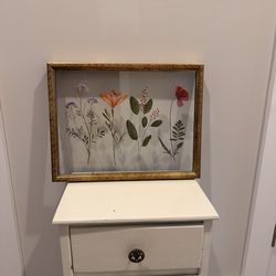 Gold Framed Flower photo-$5