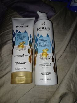 Pantene shampoo and conditioner