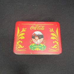 Playing Card Tin Coca Cola Vintage