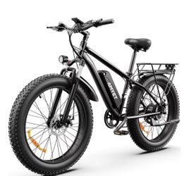 AMYET EB26 Electric Bike for Adults, 750W 28MPH Class 3, 48V 15Ah, 26" Fat Tire E-Mountain Bike, UL2849