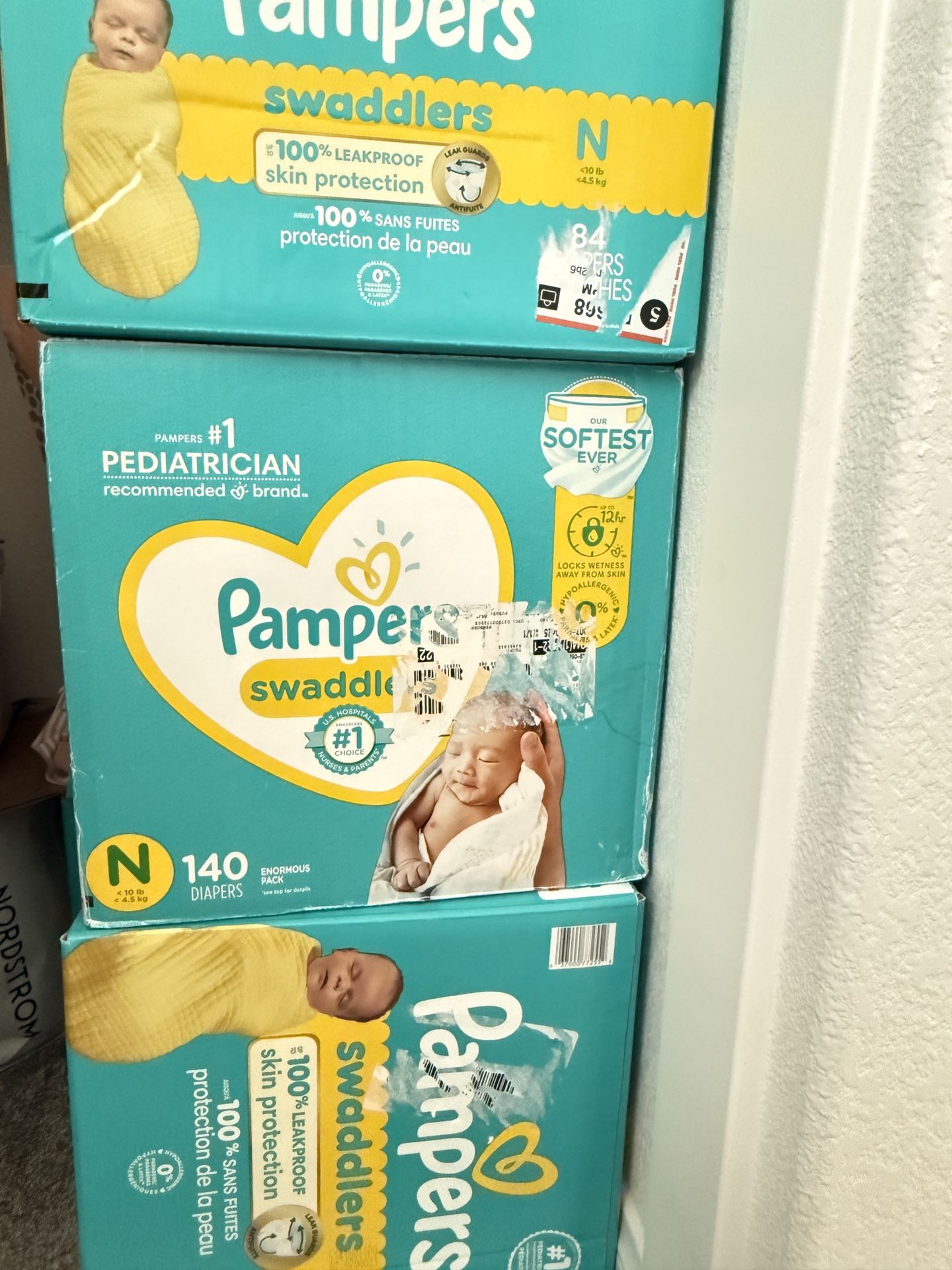 Pampers Swaddlers Diapers Newborn Size 0 (> 10 lb)