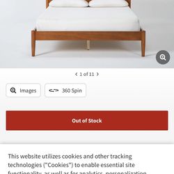 BEAUTIFUL MCM ALTON QUEEN BEDROOM SET FROM Living Space