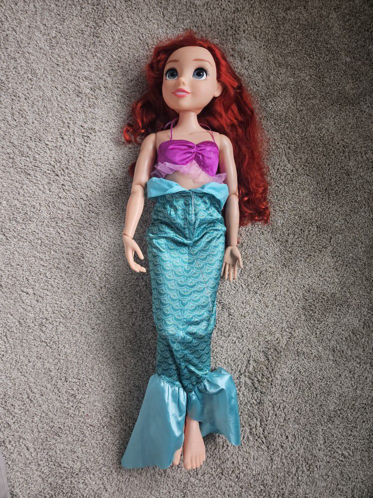 Disney Princess Ariel Doll My Size 32 for Sale in Pasadena, TX