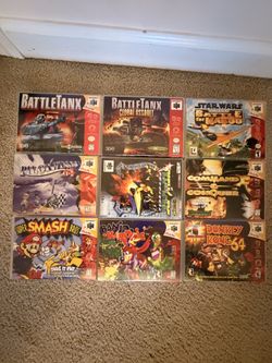 Custom made n64 Game cases