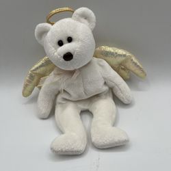 Halo The Bear TY Beanie Baby Rare 1998