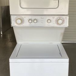 SUPER NICE!!! WHIRLPOOL 24” Stackable Washer & Dryer!
