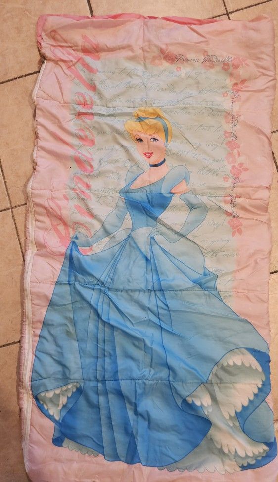 Girls. Sleeping. Bag. Cinderella