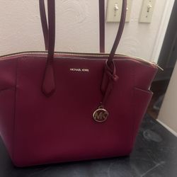Red Michael Kors Tote 
