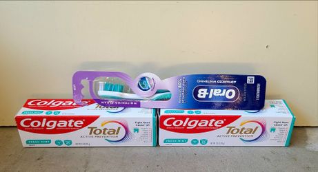 Toothpaste and toothbrush