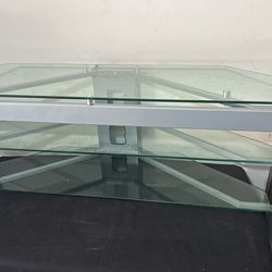 Metal And Glass Tv Stand 
