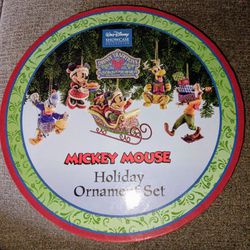 Disney Mickey Mouse Holiday Ornament Collection Set of 5 by Entesco