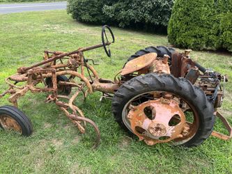 Lawn Ornament Vintage Farm Tractor Cultivator 