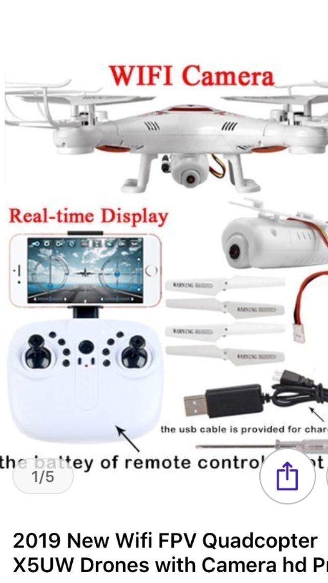 X5UW Drone with HD Real Time Camera