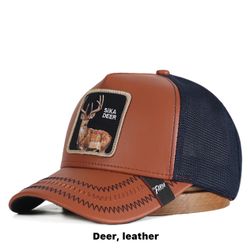 Deer Brown Trucking Cap 