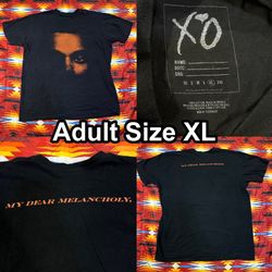 The Weeknd XO My Dear Melancholy Black T-Shirt Adult Size XL Official Merch