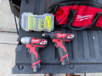 Milwaukee M12 12V Cordless Power Tool Combo Kit 1.5Ah, 2 Pack