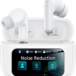 Wireless Earbuds, Ear Buds Active Noise Cancelling with Charging Case, 6.0 Bluetooth Earbuds with AI Clear Calls