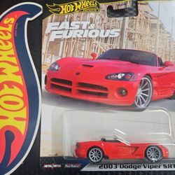Hot Wheels Premium Fast And Furious 2003 Dodge Viper Srt 10