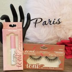 Faux Mink EyeLashes Chocolate Mousse with glue New