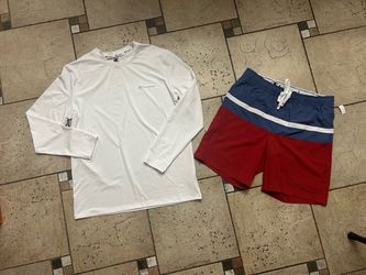 NWT Champion Men's Rash Guard 2pcs set size S