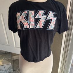 KISS Crop T Shirt
