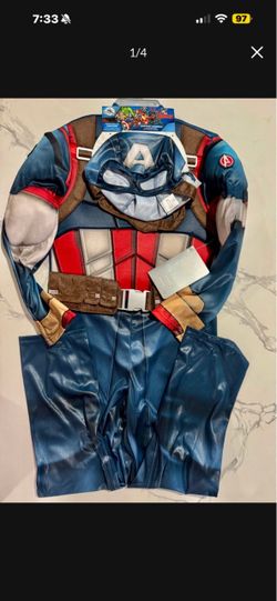 Captain America Custom kids size 8/10 (new)