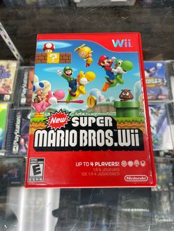New Super Mario Bros Wii $35 loose Disk $40 Complete Gamehogs 11am-7pm