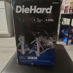 Die Hard 2 ton, 4000lb ratcheting Jack stands (model # DH20011)