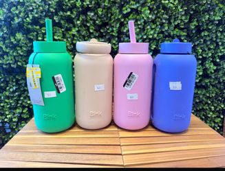 Bink Day Bottle, 27 oz (800 mL), with the Lounge Straw Cap or flippable cover $15 each