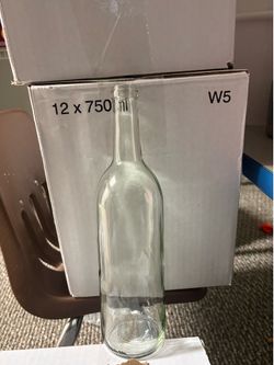 Clear Glass wine Bottles 750ml