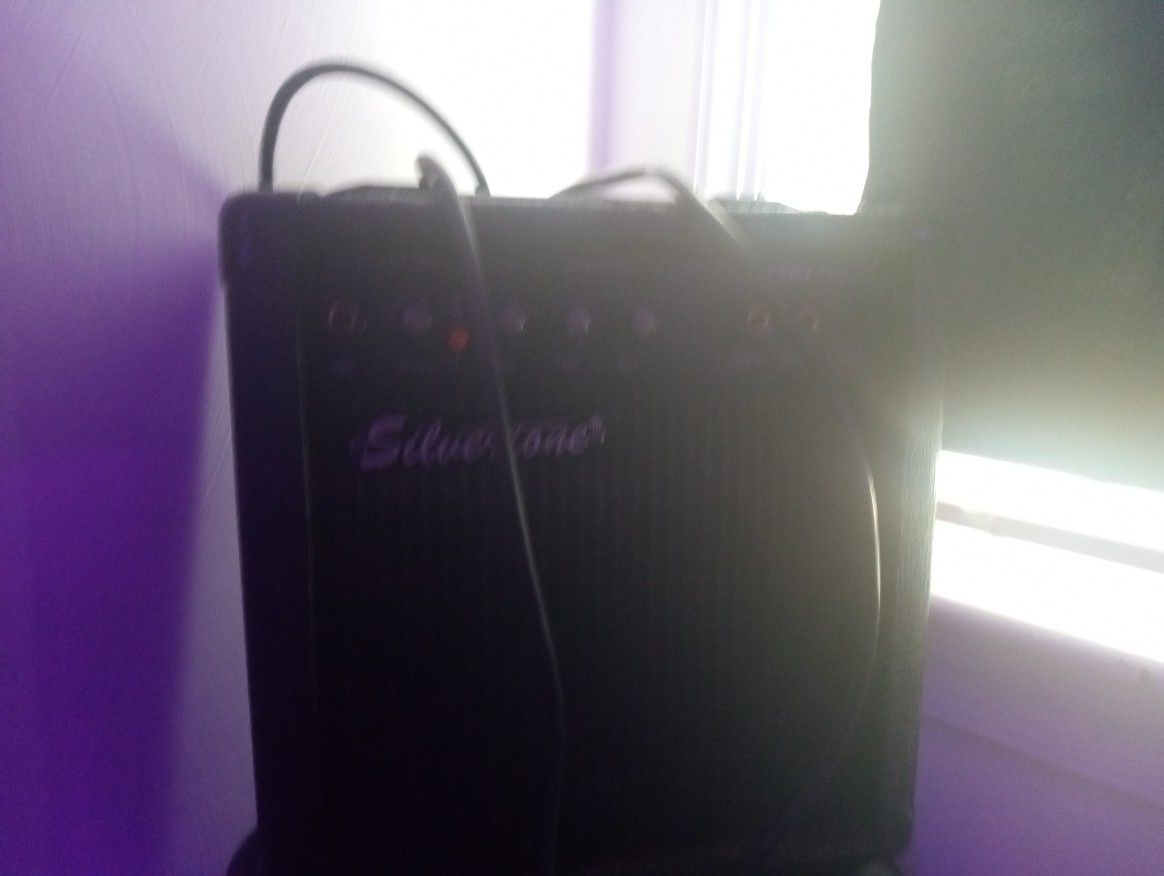 Electric Guitar Amp With Cable